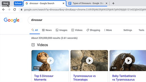 Google Chromeでタブグループを折りたたんで非表示にする方法